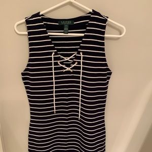 Cute navy & white dress!